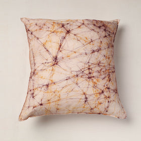 Buy Beige Hand Batik Printed Cotton Cushion Cover Online