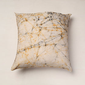  Beige Hand Batik Printed Cotton Cushion Cover