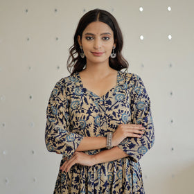 Buy Hand Batik Printed Cotton Flared Dress 02 Online l iTokri.com