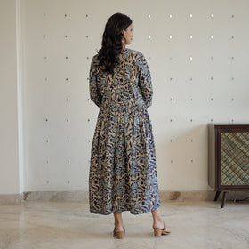 Buy Hand Batik Printed Cotton Flared Dress 02 Online l iTokri.com