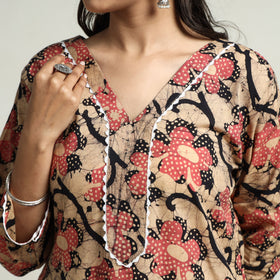  Hand Batik Printed Kurta