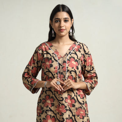  Hand Batik Printed Kurta