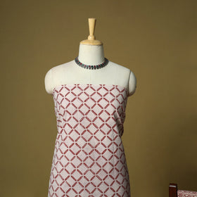 Hand block bagh print cotton 3pc unstitched dress material