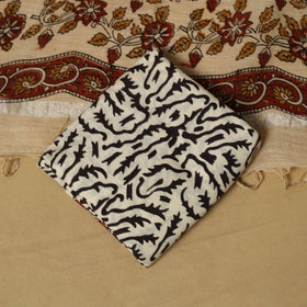 Hand bagru linen 3pc unstitched dress material 17