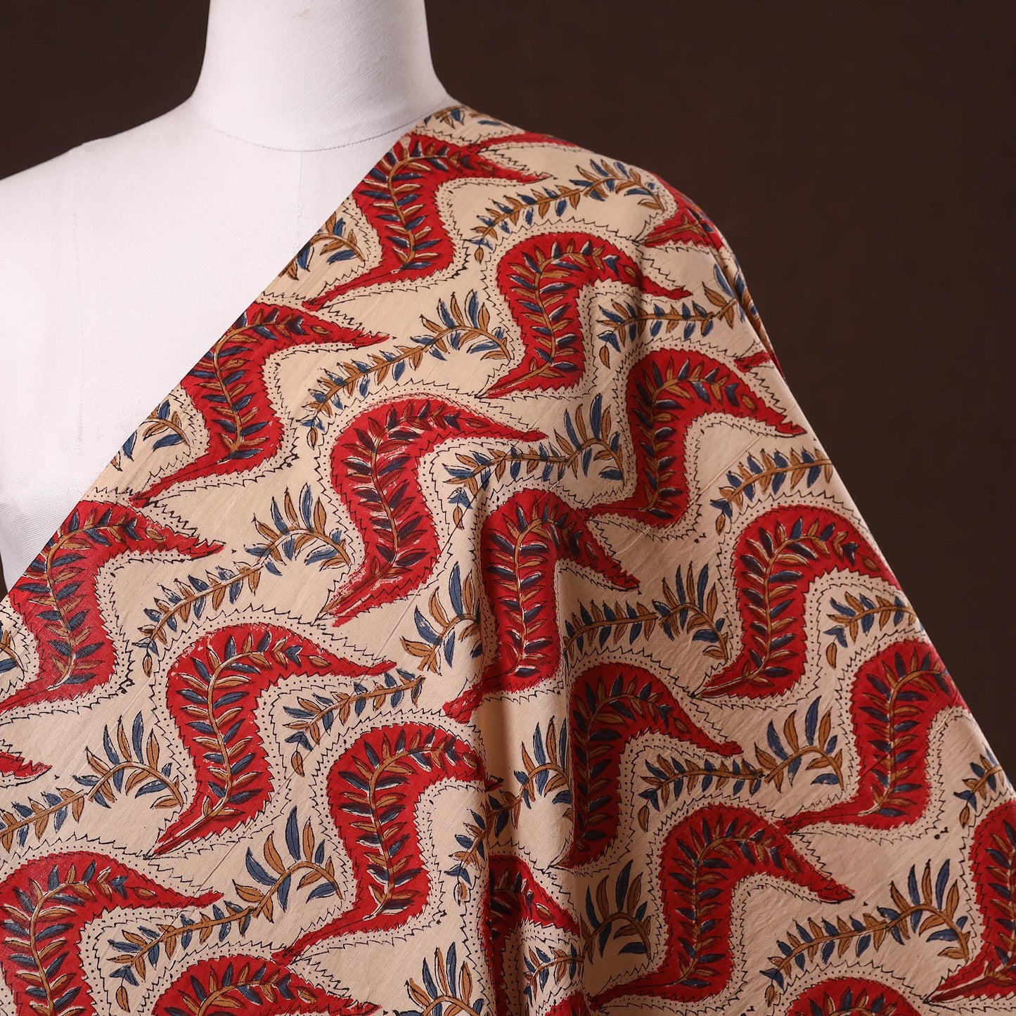 Hand cotton sanganeri fabric 06 - handcrafted