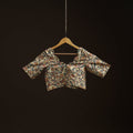 Beige - hand cotton sanganeri readymade blouse 11