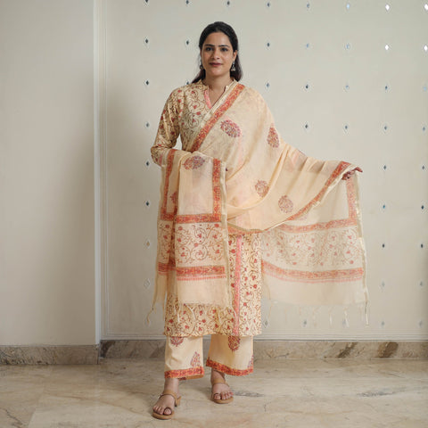  Sanganeri Block Print Suit Set Shop Now Online in India