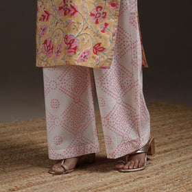 Hand cotton sanganeri suit set with dupatta for women 11