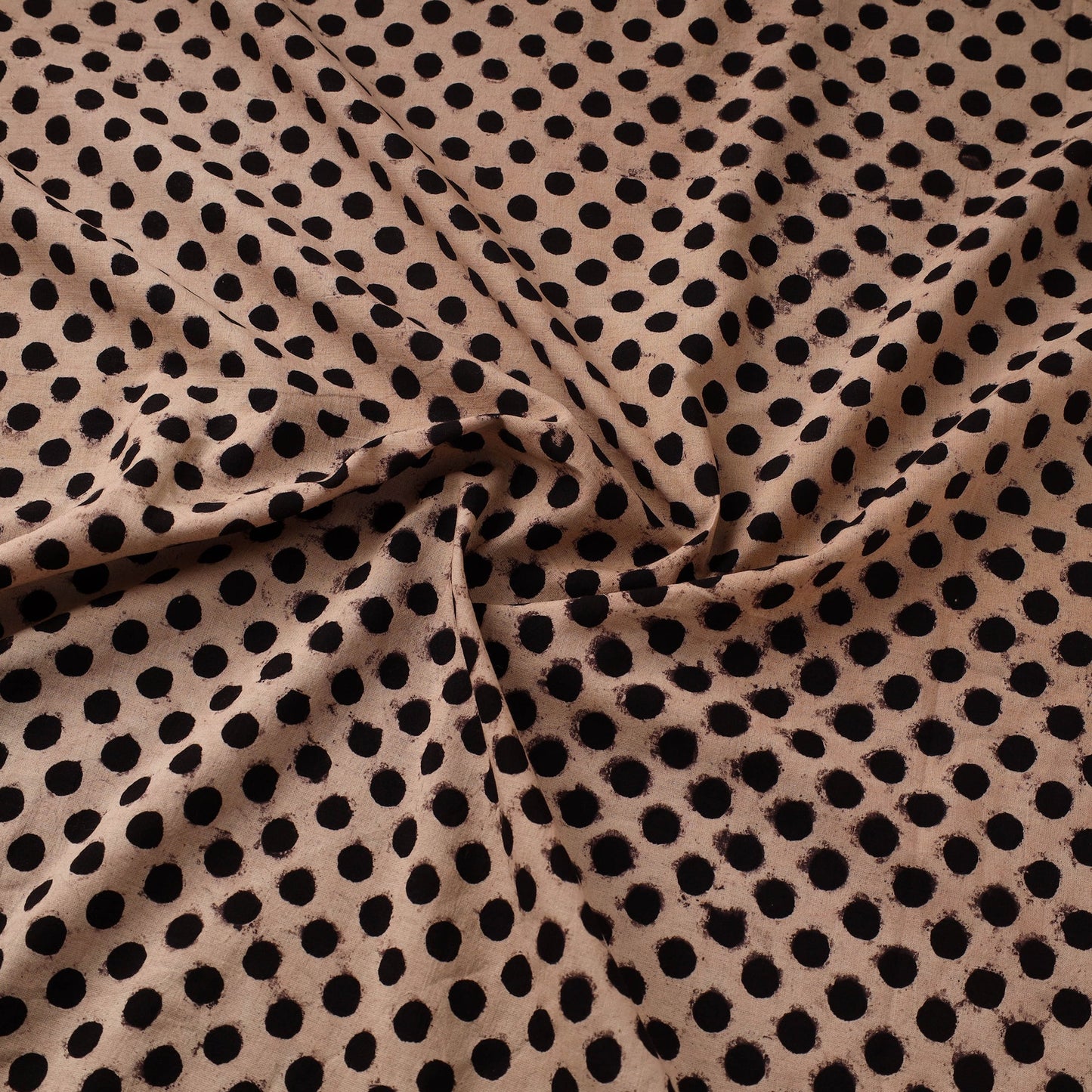 Hand natural dyed cotton fabric 44 - handcrafted