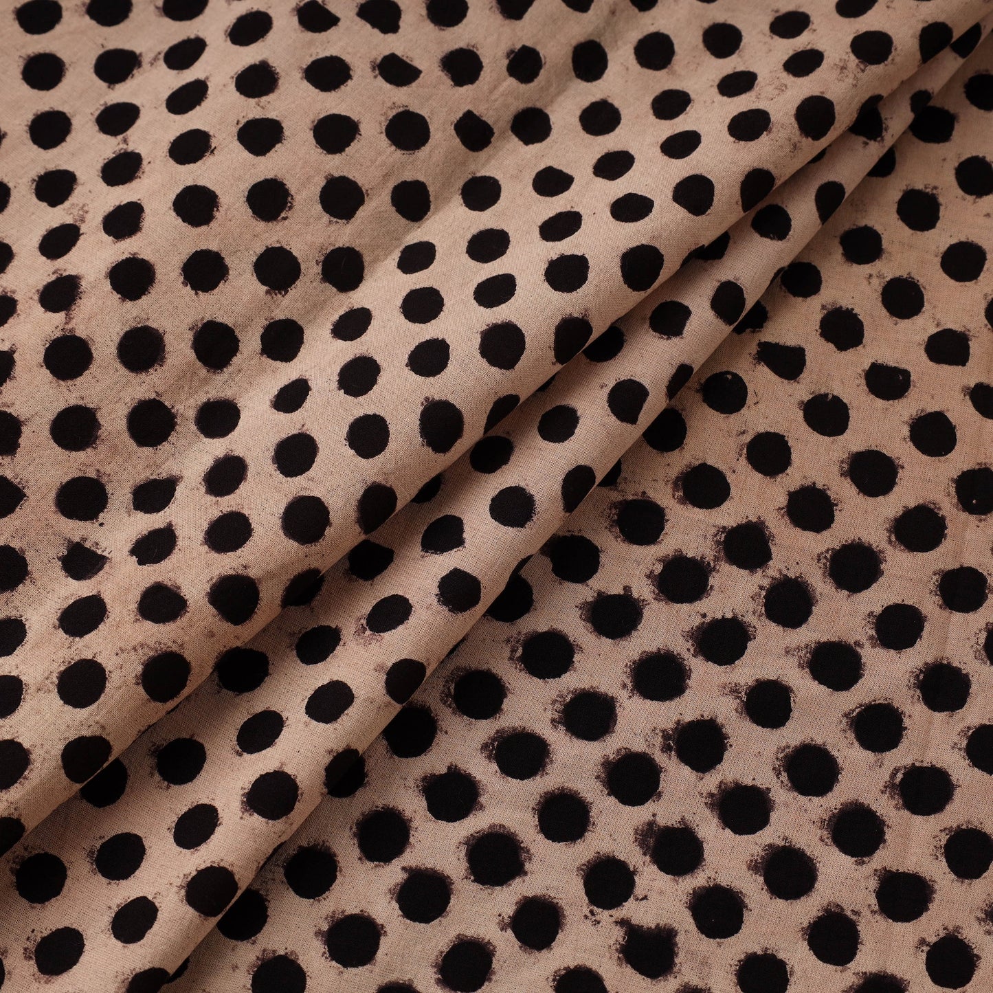 Hand natural dyed cotton fabric 44 - handcrafted