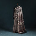 Hand block print natural dyed kota doria cotton ajrakh