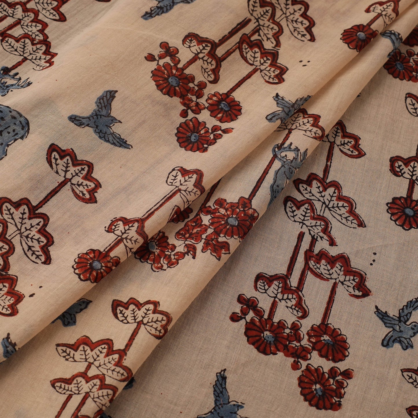 Hand pure mul cotton natural dyed fabric 16 - handcrafted