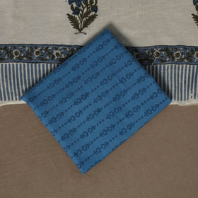 Hand sanganeri cotton 3pc unstitched dress material 09