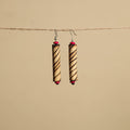 Hand Carved Bamboo Wooden Earrings