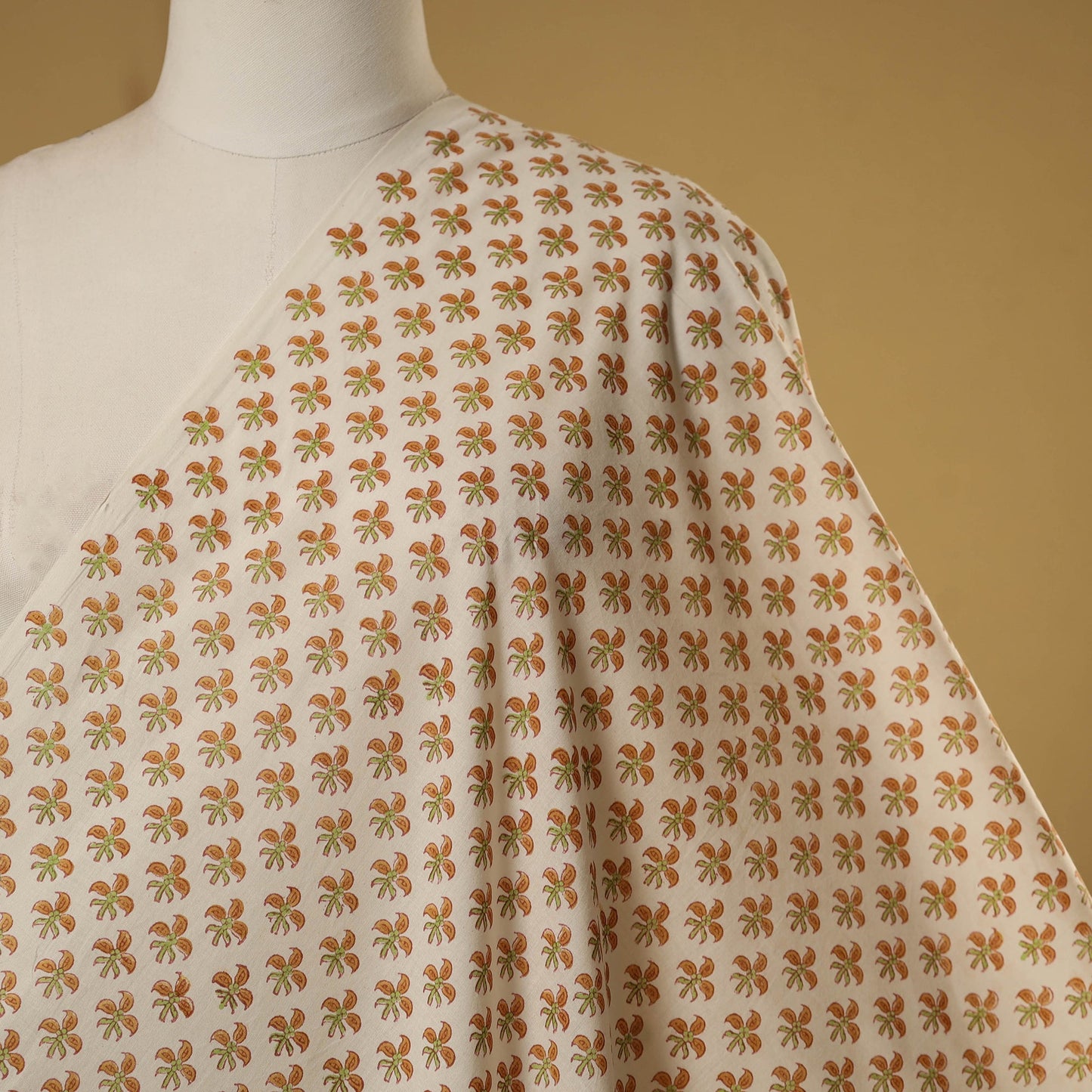 Hand cotton sanganeri fabric 04 - handcrafted