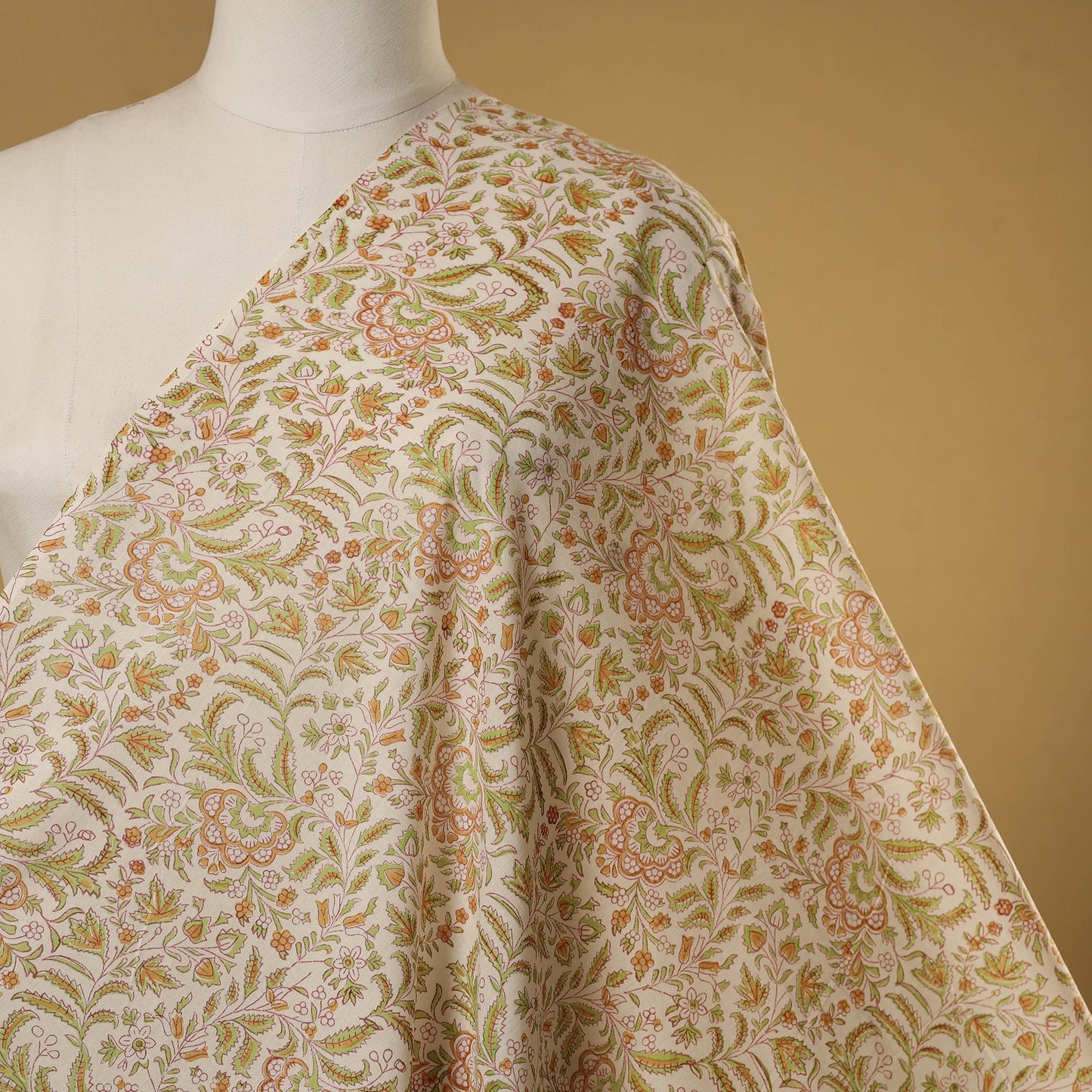 Hand cotton sanganeri fabric 05 - handcrafted