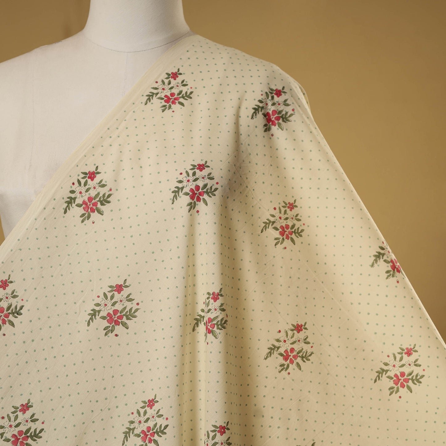 Hand cotton sanganeri fabric 10 - handcrafted