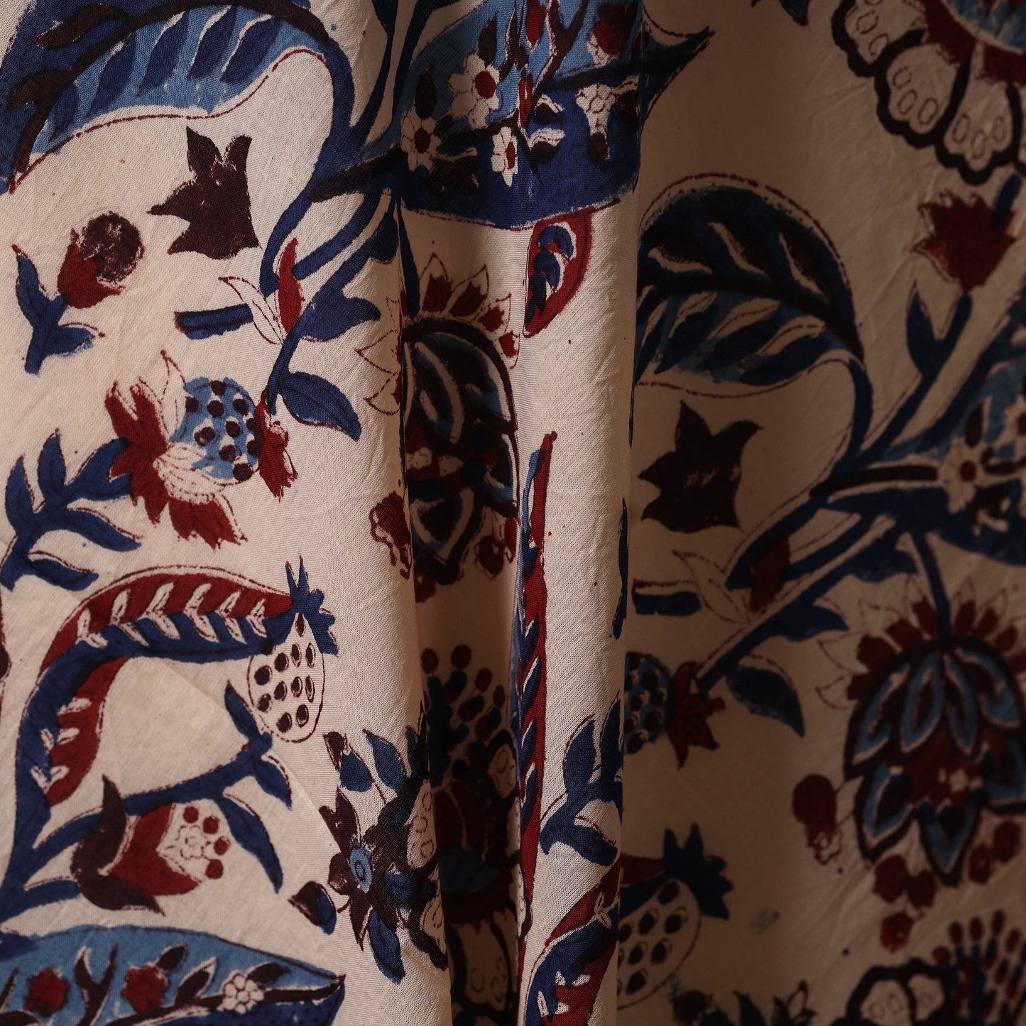 Hand cotton sanganeri fabric 15 - handcrafted