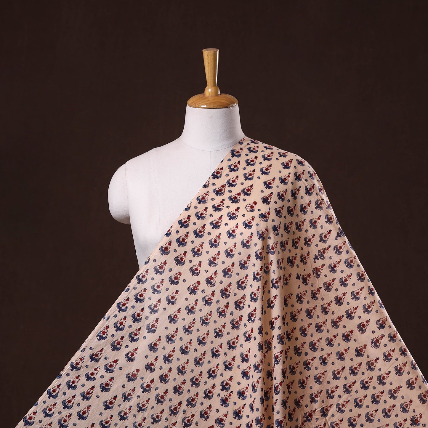 Hand cotton sanganeri fabric 63 - handcrafted