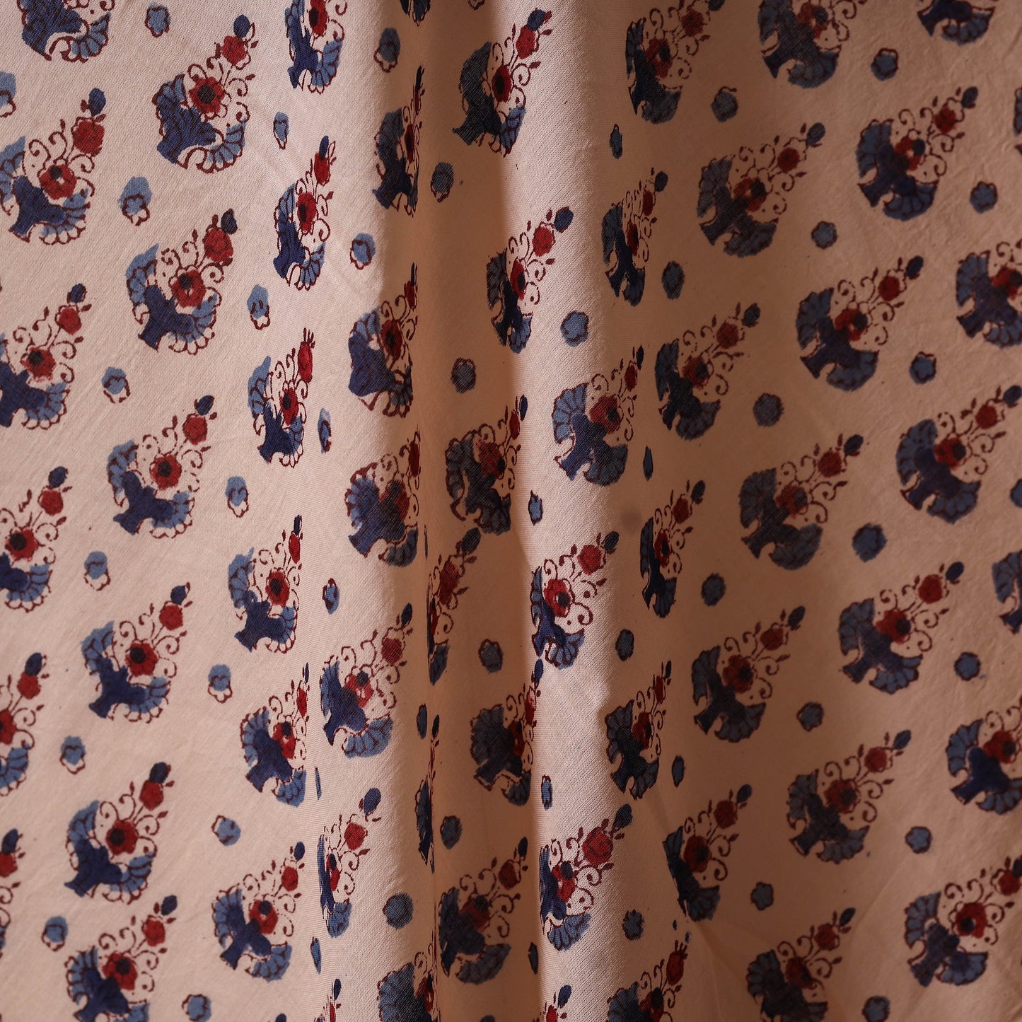 Hand cotton sanganeri fabric 63 - handcrafted