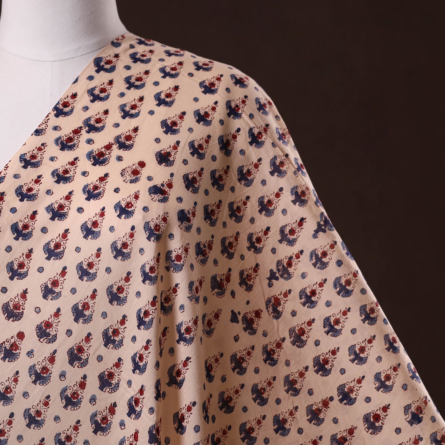 Hand cotton sanganeri fabric 63 - handcrafted