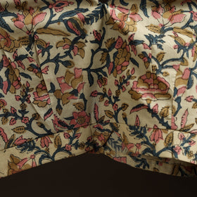 Beige - hand cotton sanganeri readymade blouse 11