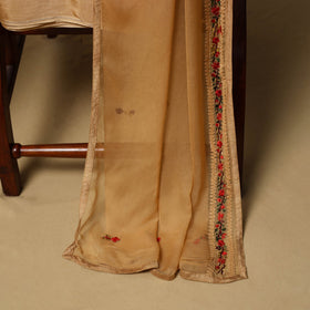 Hand embroidered muslin 3pc unstitched dress material 23