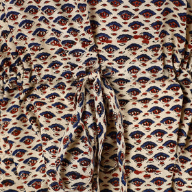  Hand Block Printed Cotton Kaftan with Tie-Up Waist 