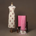 Hand sanganeri cotton 3pc unstitched dress material 31
