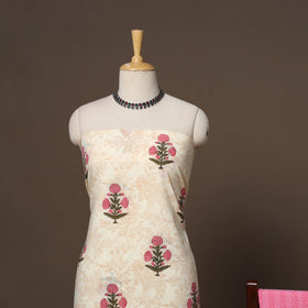 Hand sanganeri cotton 3pc unstitched dress material 31