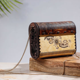  Handcrafted Birch Wooden Sling Bag 