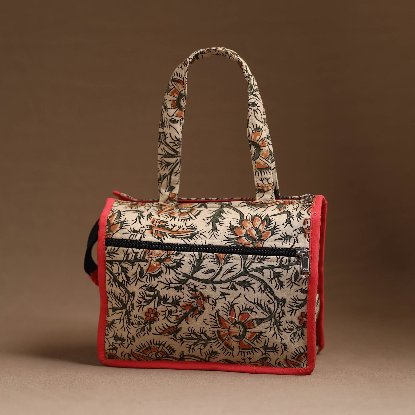 Beige Handcrafted Cotton Hand Bag 06