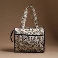 Beige Handcrafted Cotton Hand Bag 12