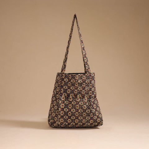 Beige - handcrafted cotton jhola bag 01