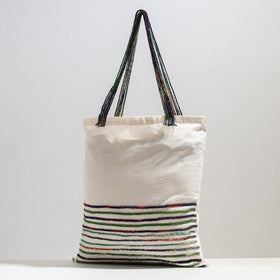  Handcrafted Cotton Recycled Cord Shoulder Bag 