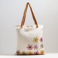  Handcrafted Cotton Recycled Flower Design Shoulder Bag 
