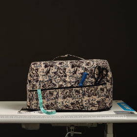 Handcrafted Cotton Beige Sewing Machine Cover 