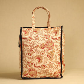 Beige Handcrafted Cotton Shopping Bag 25