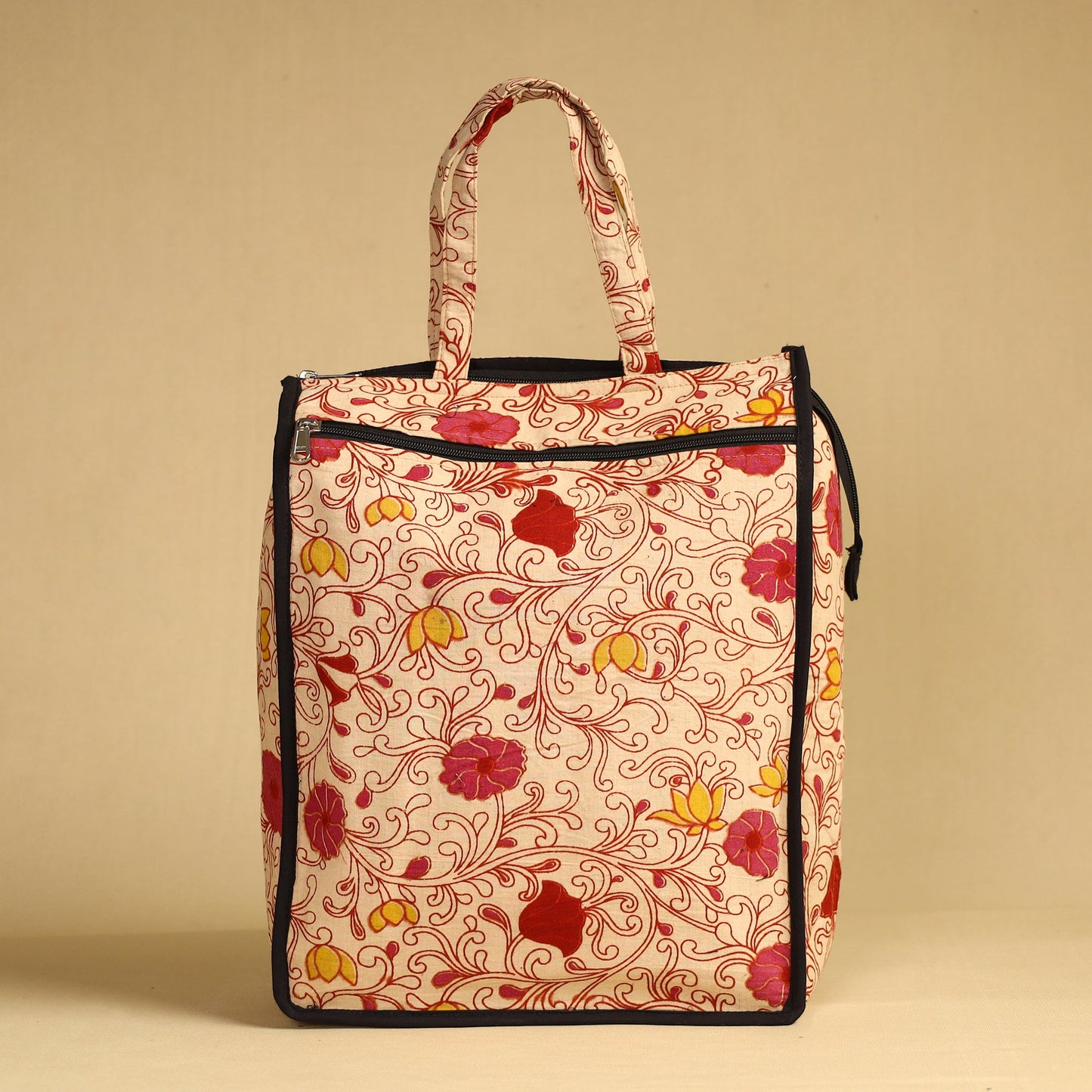 Beige Handcrafted Cotton Shopping Bag 26