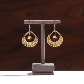 Handcrafted Drop Shaped Bamboo Earrings
