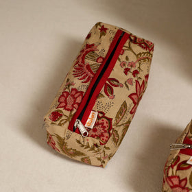 Handcrafted fabric toiletry bags (set of 3) 12