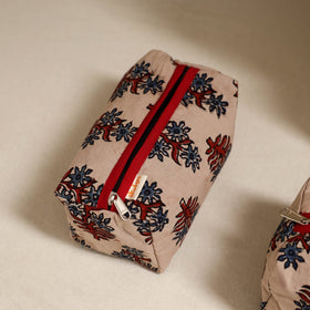 Handcrafted fabric toiletry bags (set of 3) 23