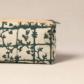 Brown - handcrafted fabric toiletry pouch 40