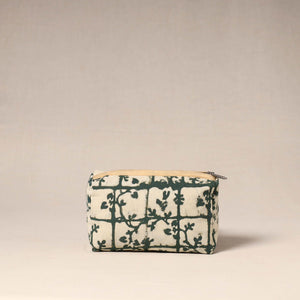 Brown - handcrafted fabric toiletry pouch 40