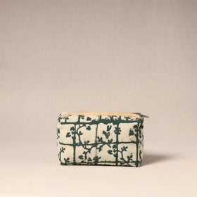 Brown - handcrafted fabric toiletry pouch 40