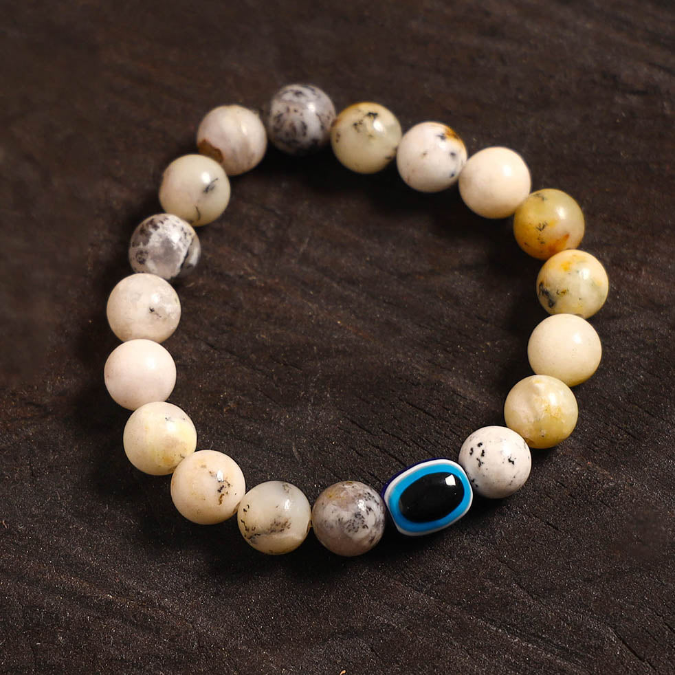 Handcrafted glass stone bracelet 01