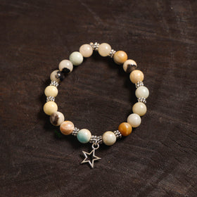 Handcrafted glass stone bracelet 15