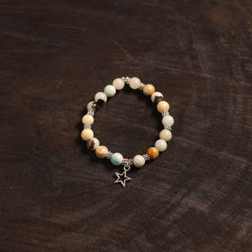 Handcrafted glass stone bracelet 15