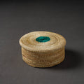  Beige Handcrafted Golden Grass Multipurpose Box (6 x 6 in)