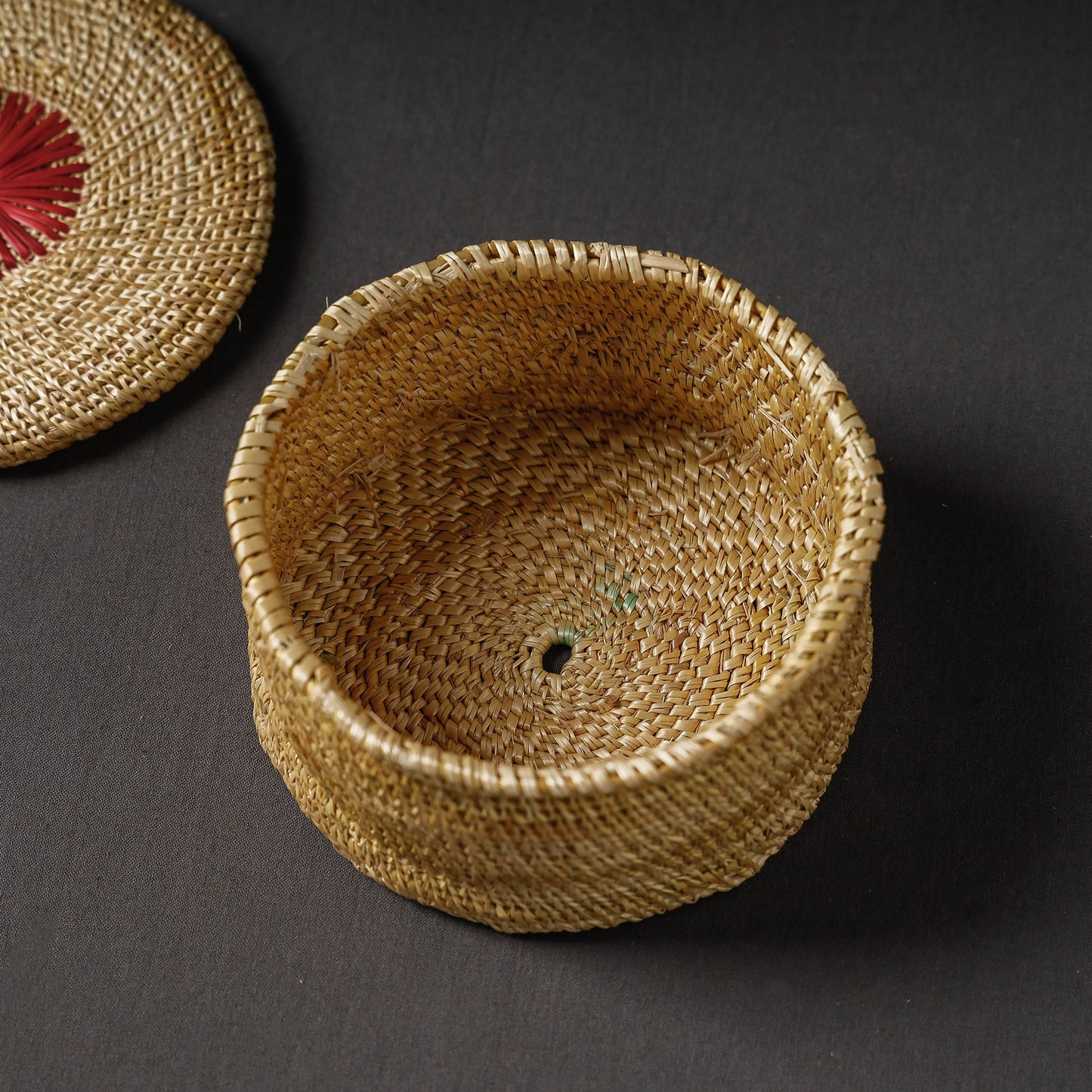 Handcrafted Golden Grass Beige Multipurpose Box (6 x 6 in)